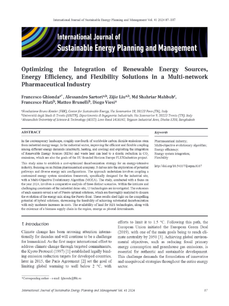 Optimizing The Integration of Renewable Energy | PDF