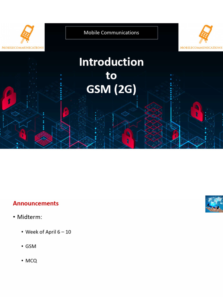 Understanding GSM 2G Mobile Communication | PDF | Gsm | Data Transmission