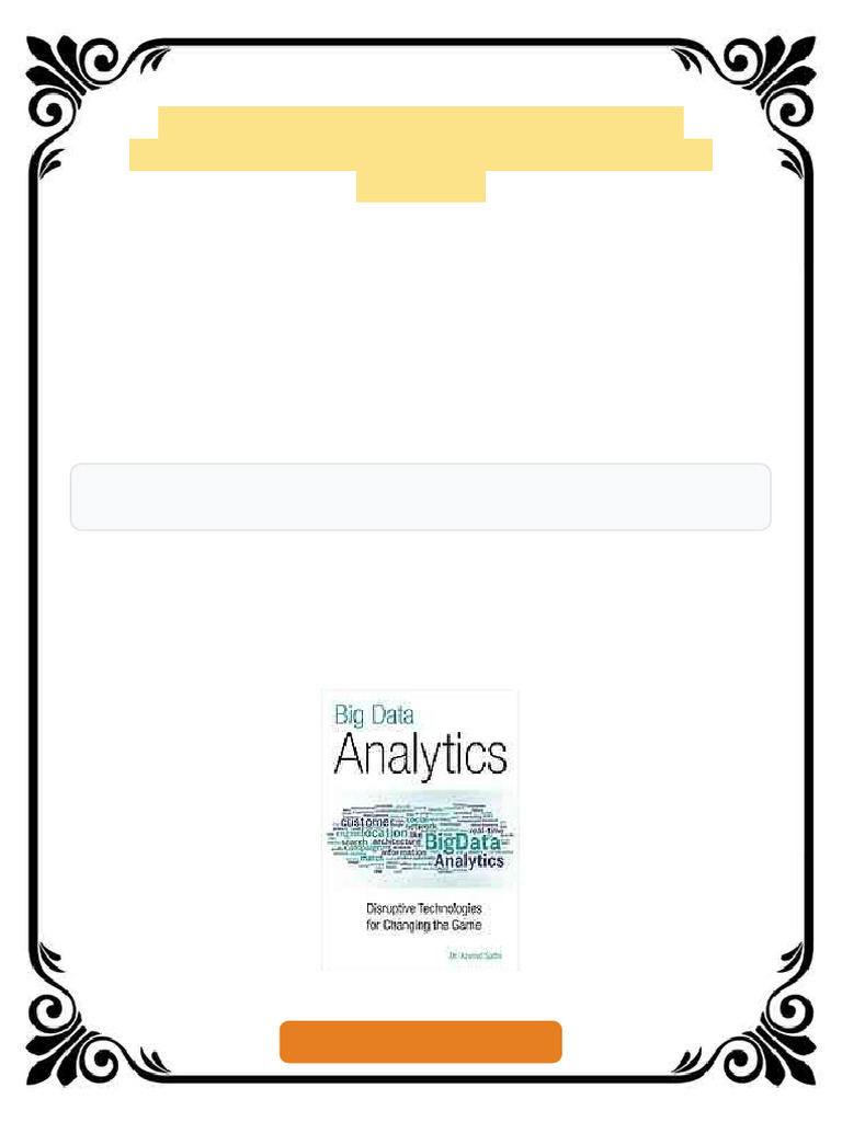 Big Data Analytics 1st Ed Edition Arvind Sathi Ebook Latest File ...