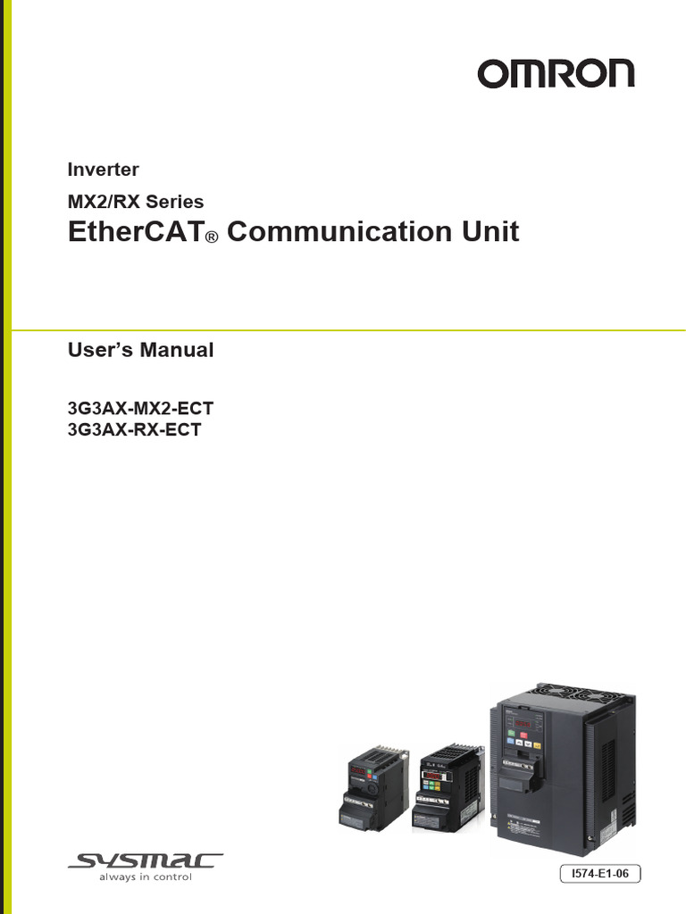 i574 Mx2 Rx Ethercat Option Board Users Manual en (1) | PDF | Computer ...