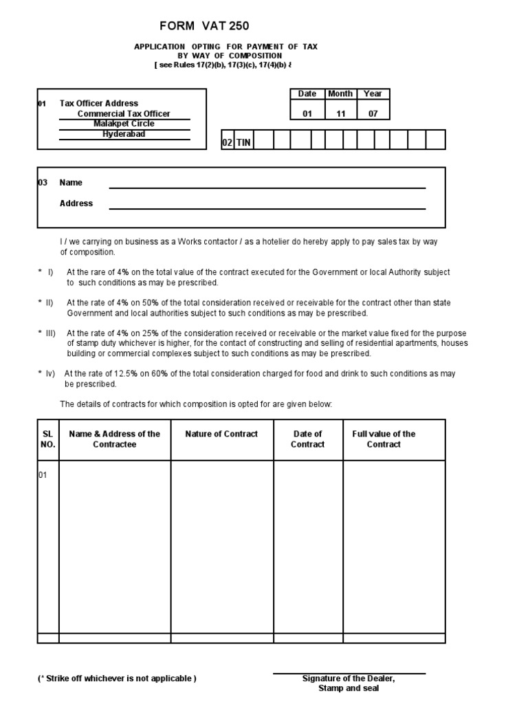 AP VAT Registration Forms PDF Economies Taxes