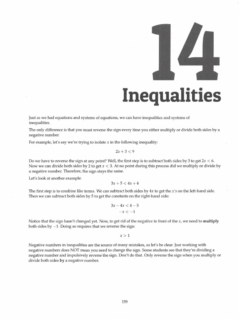 Chapter 14 Inequalities | PDF