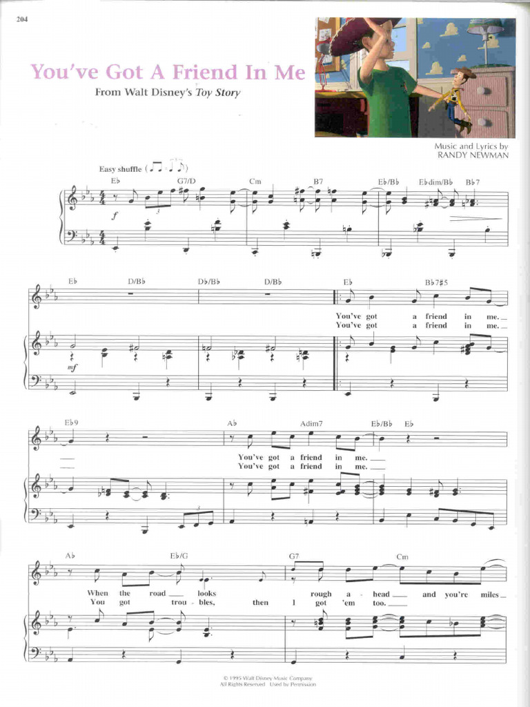 Randy Newman - Youve Got A Friend in Me | PDF