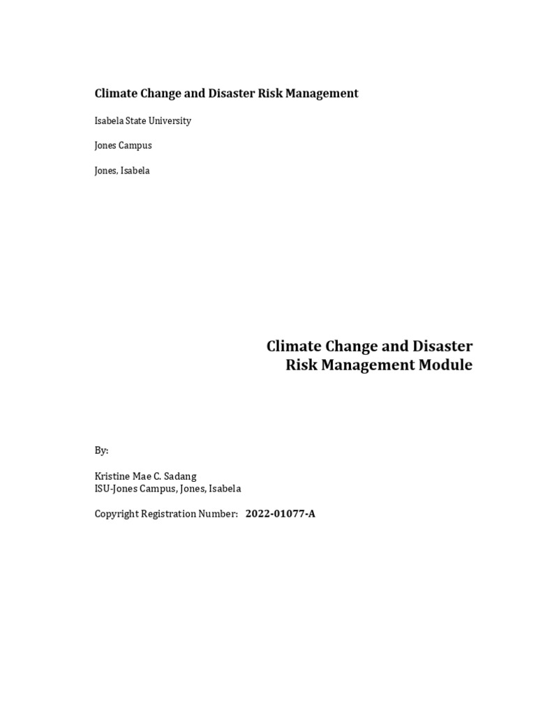 Climate Change Risk Management Guide | PDF | Greenhouse Effect ...