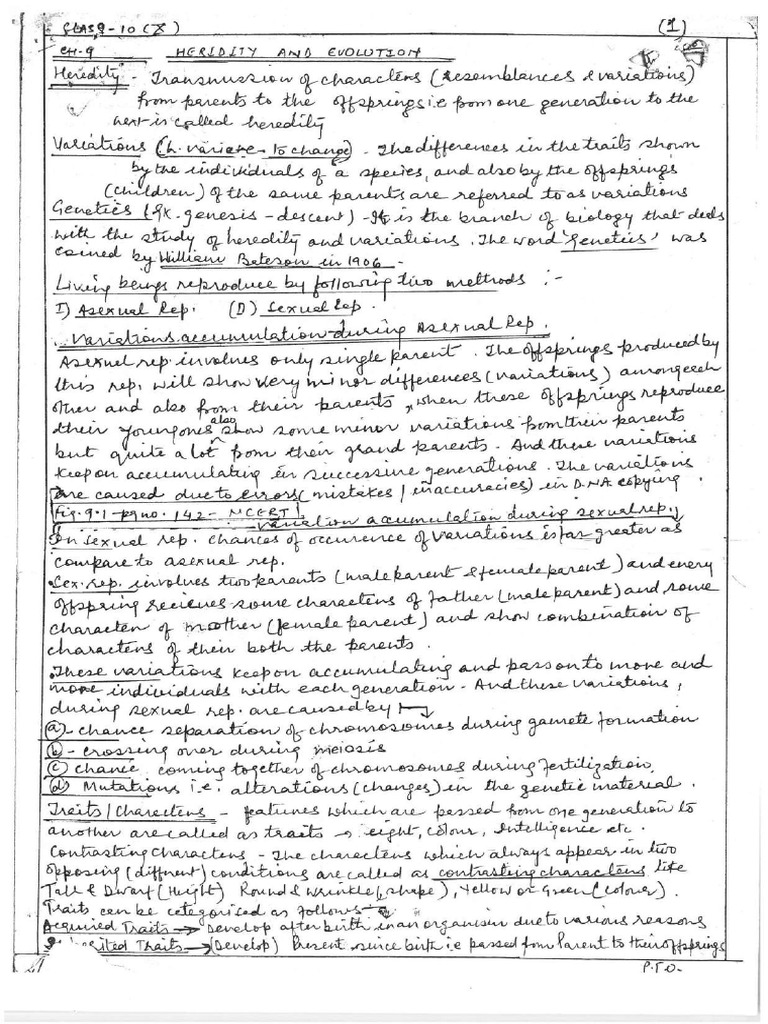 X Ch9 Heridity and Evolution Compressed 1 Removed 1 | PDF