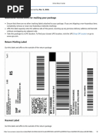 Amazon Online Return Instructions | PDF