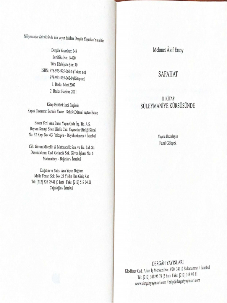 Mehmet Akif Ersoy - Süleymaniye Kürsüsünde (Işaretli Sorulu) | PDF