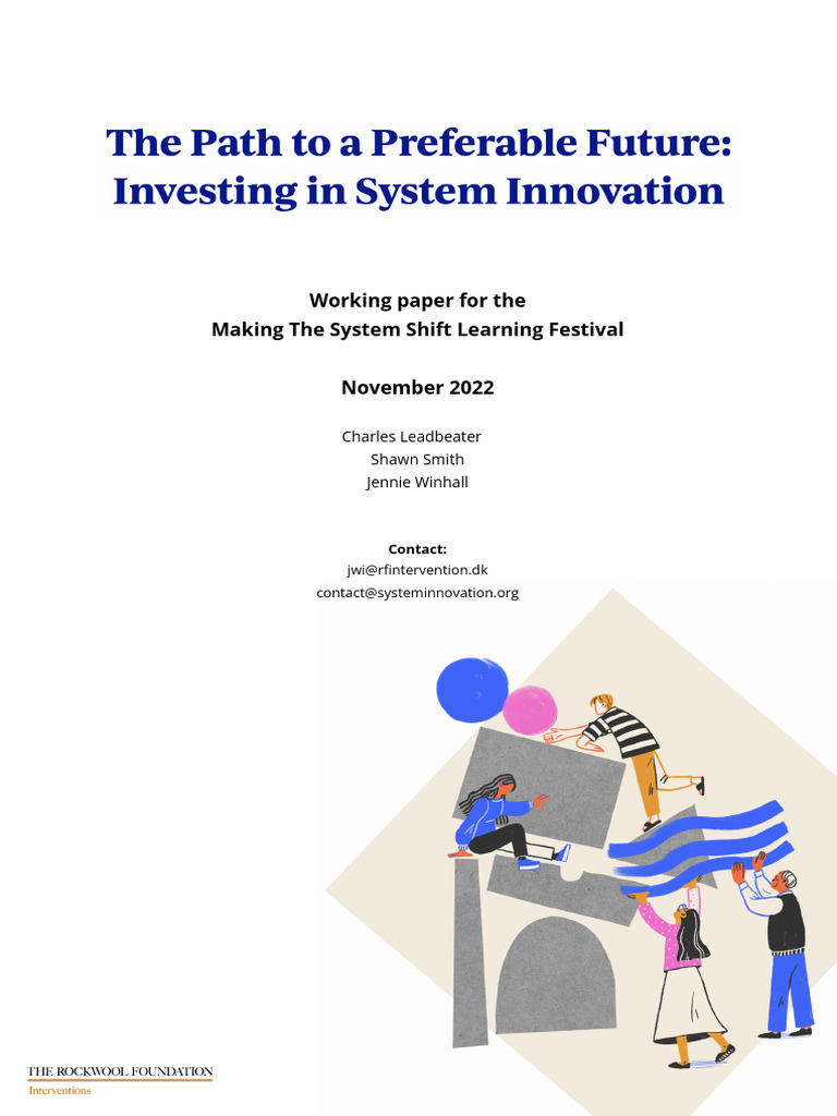 Investing in Systems Innovation - Nov 2022 - Working Draft | PDF ...