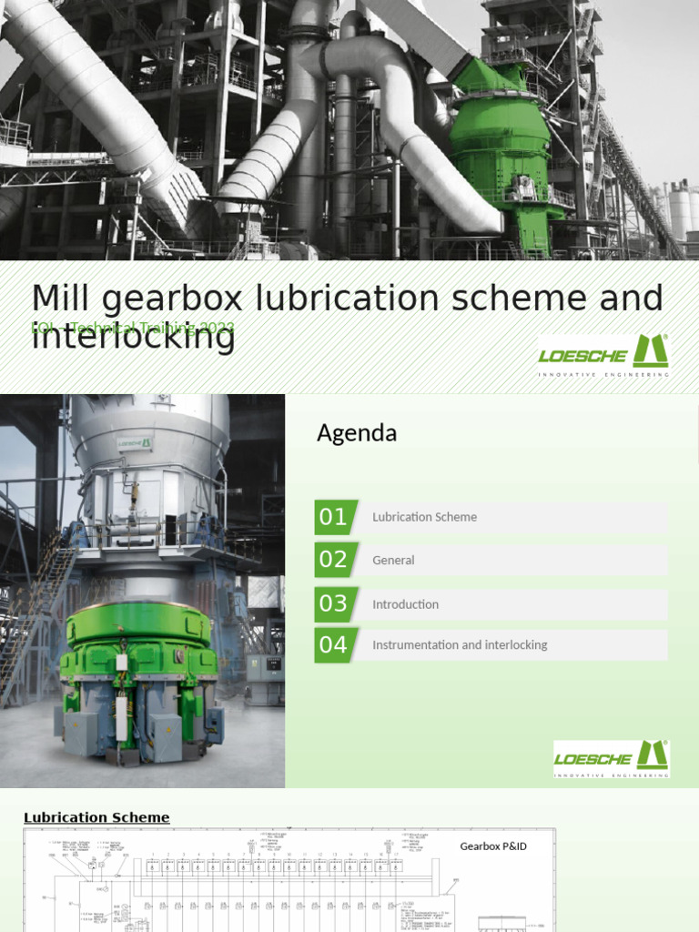 Mill Gearbox Lubrication and Interlocking Guide | PDF | Pump | Bearing ...