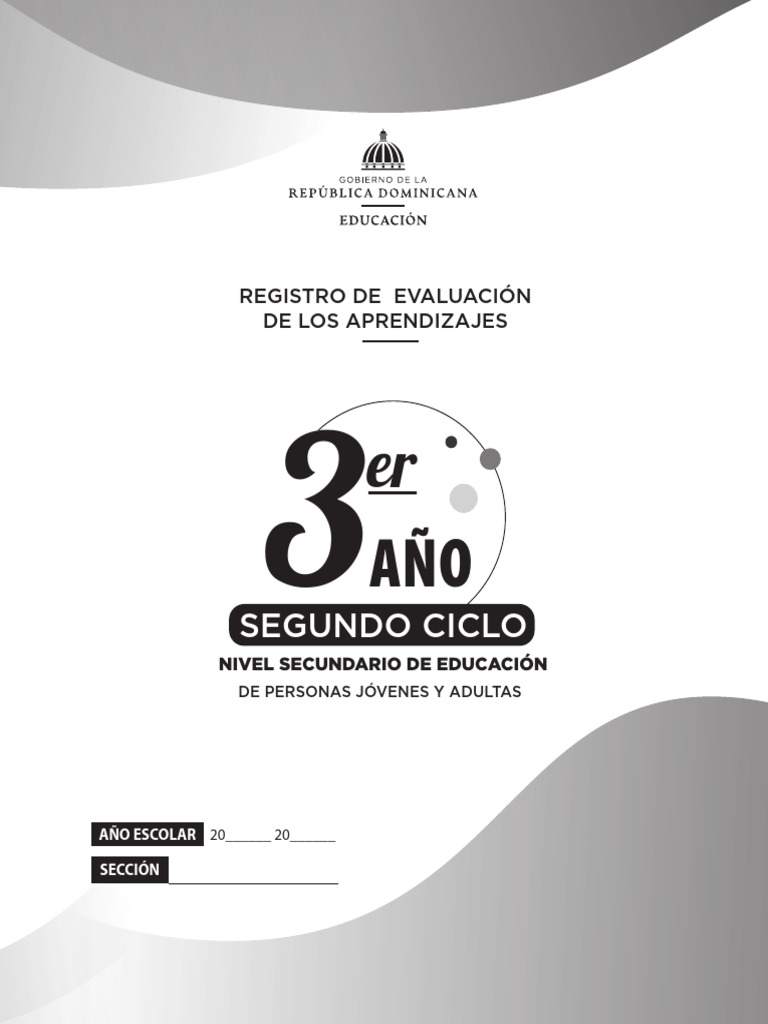 Registro de Evaluación Secundaria 2023 | PDF | Evaluación | Plan de ...