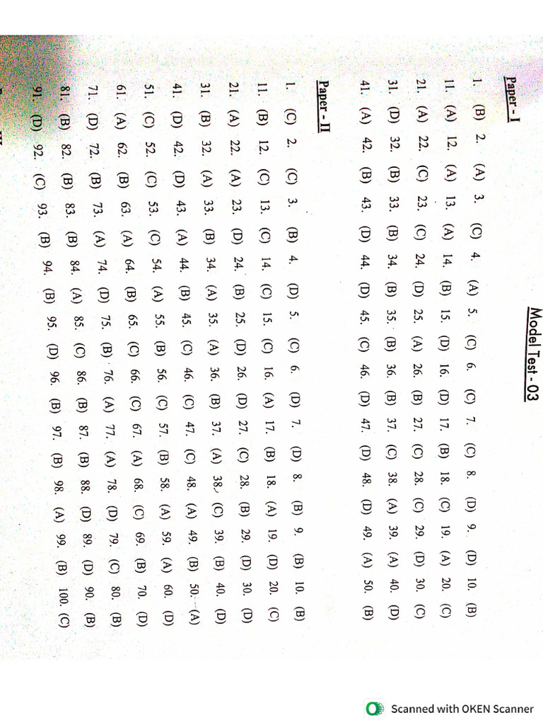 CET Paper 3 Solution | PDF