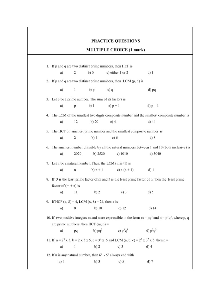 Assertion and Reasoning Math Problems | PDF