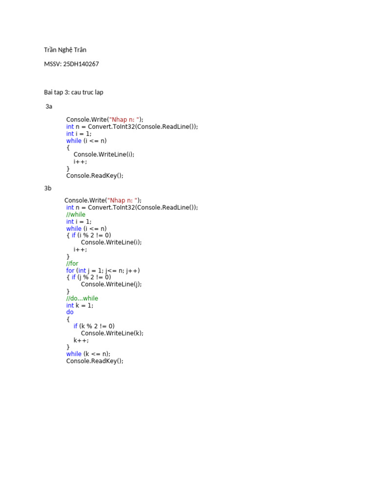 C# Loop Structures and Summation Examples | PDF