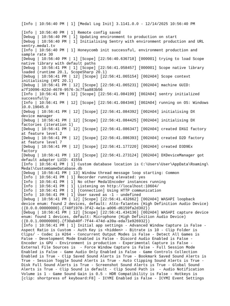 Medal Log Initialization Report | PDF | Keyboard Shortcut | Computer ...