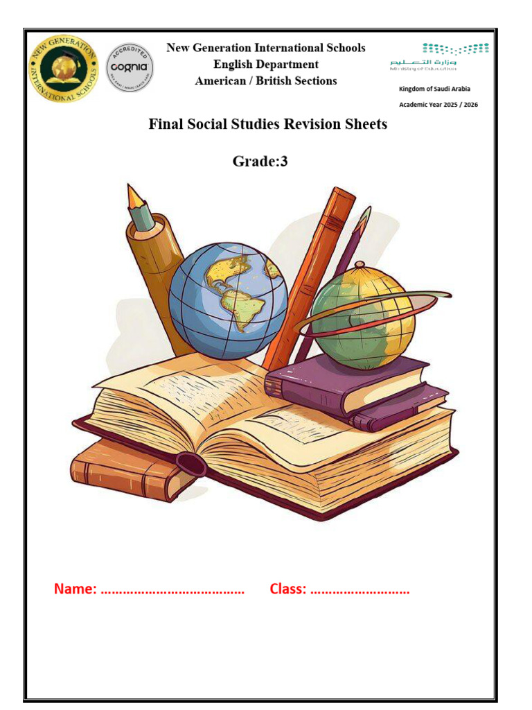 Grade 3 Social Studies Revision Guide | PDF | Calendar