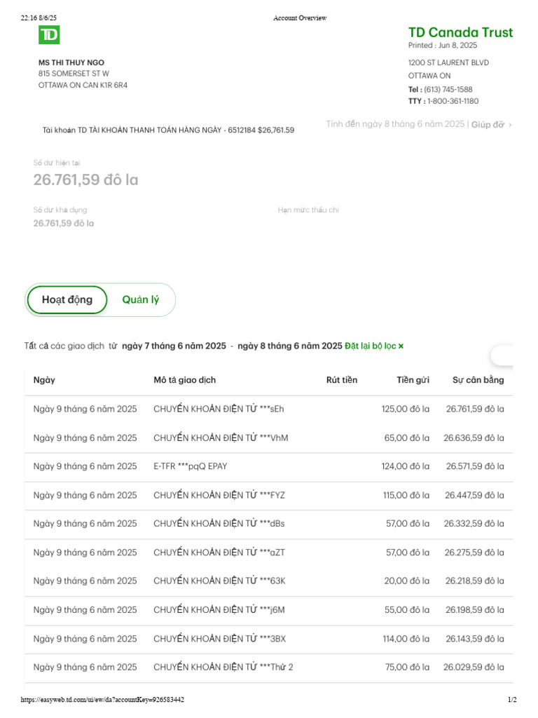Account Overview | PDF