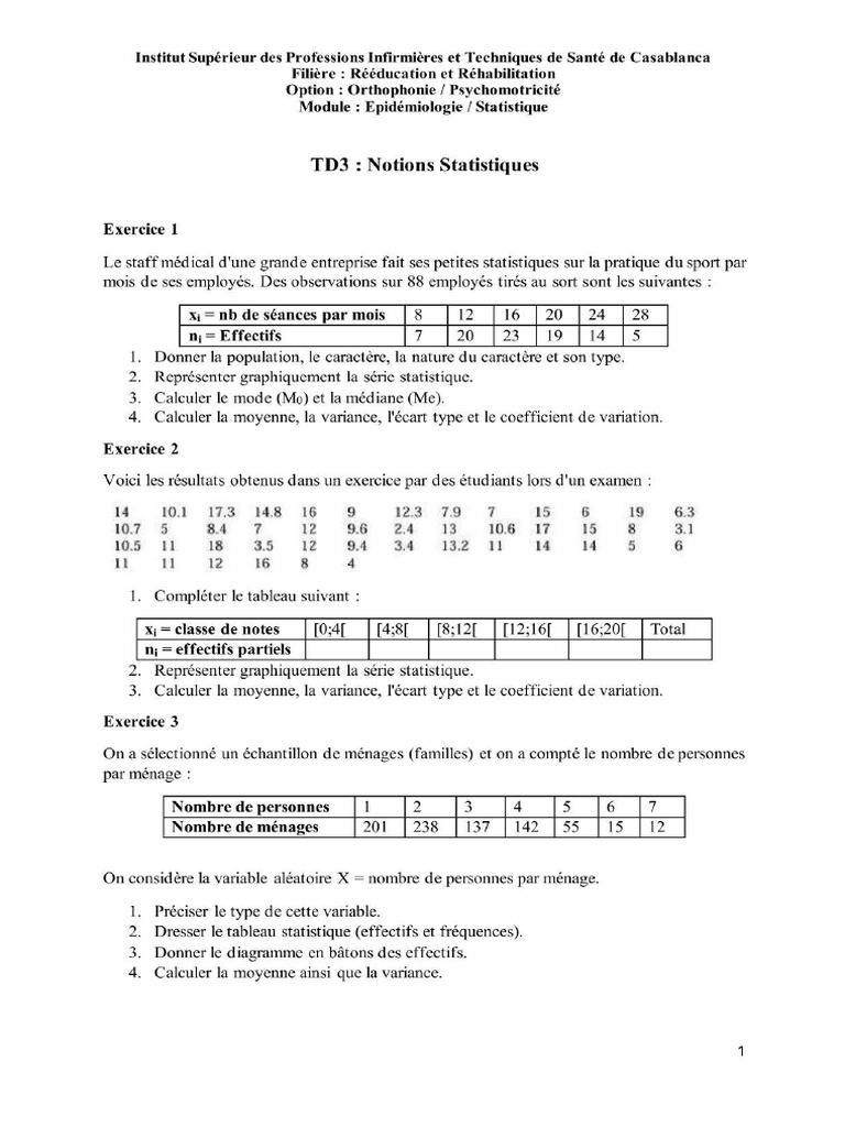 TD 3 | PDF
