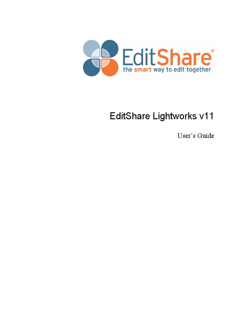 Lightworks v11 User Guide Download Free PDF Software Media Technology