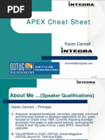 Oracle Application Express Cheat Sheet