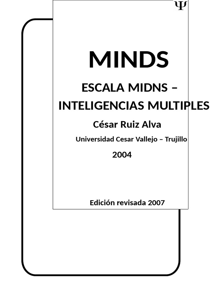 Escala MIDNS de Inteligencias Múltiples | PDF | Inteligencia | Aprendizaje
