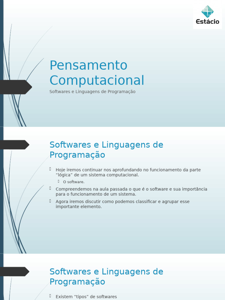 05_-_Softwares_e_Linguagens_de_Programa__o | PDF | Tipo de dados ...