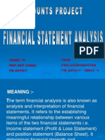 Financial Statement Analysis - by P.balasubramaniyam - Xmba5 - 9