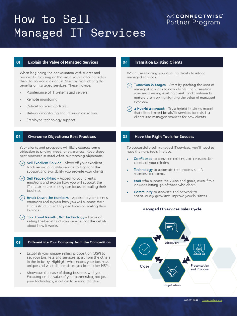 Selling Managed IT Services Guide | PDF | Business