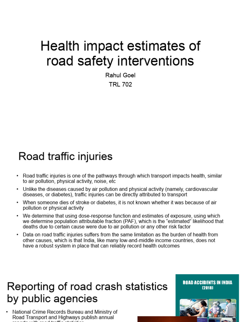 Health Impact of Road Safety Interventions | PDF | Traffic Collision ...