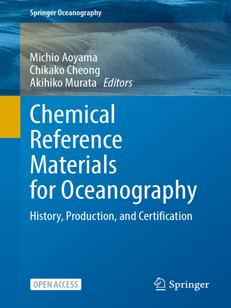 Chemical Reference Materials in Oceanography | PDF | Salinity | Oceans