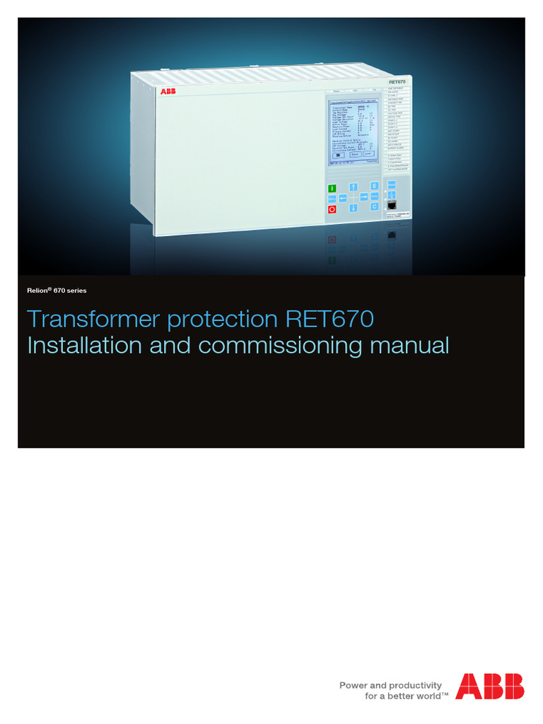 Relion 670 Series Installation Manual | PDF | Electromagnetic ...