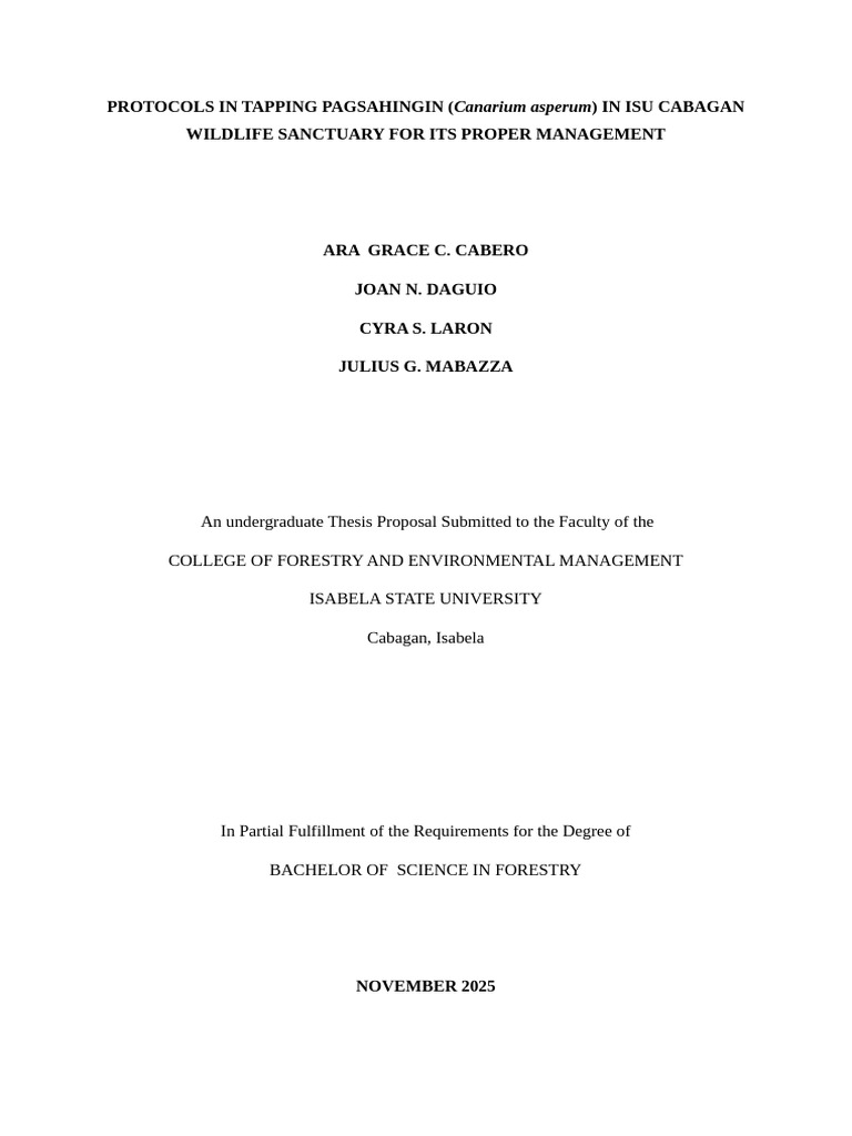 Tapping Protocols for Pagsahingin Management | PDF | Trees | Forest ...