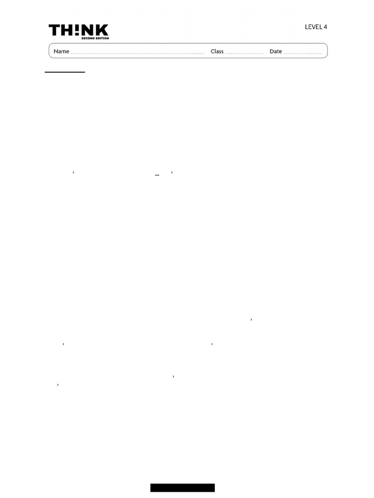 Think Test Without Answers A | PDF