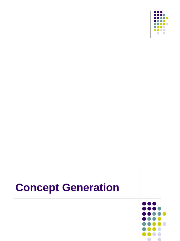 Concept Generation and Development Process | PDF | Innovation | Concept