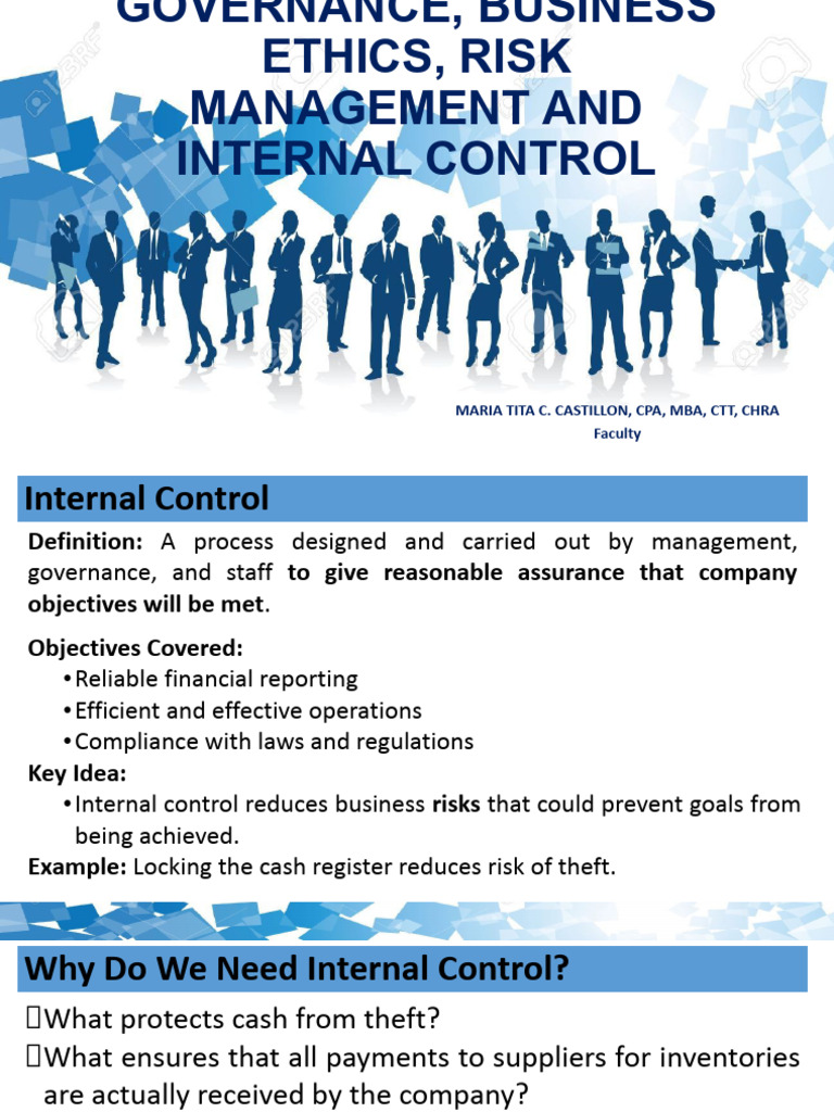 Internal Control and Risk Management Guide | PDF | Internal Control ...
