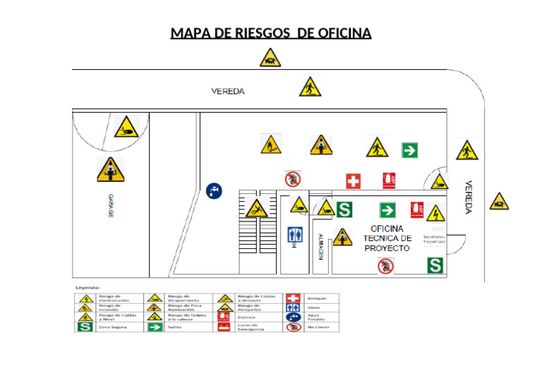 Mapa de Riesgos de Oficina | PDF