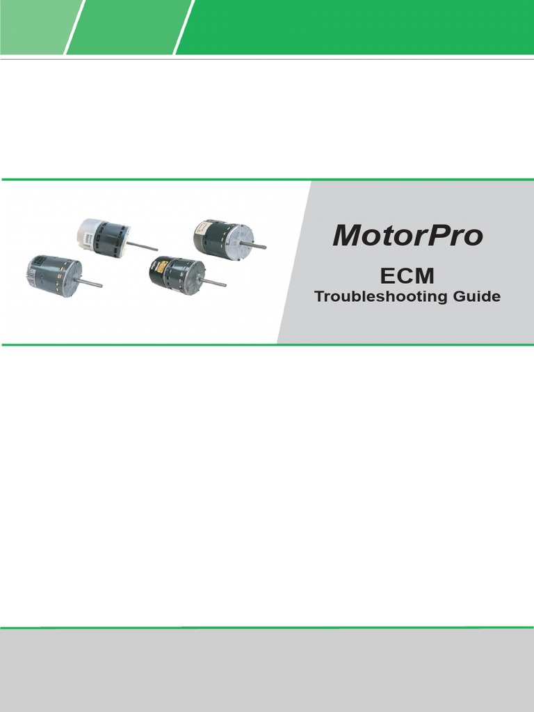 ECM Motor Troubleshooting Guide | PDF | Alternating Current ...