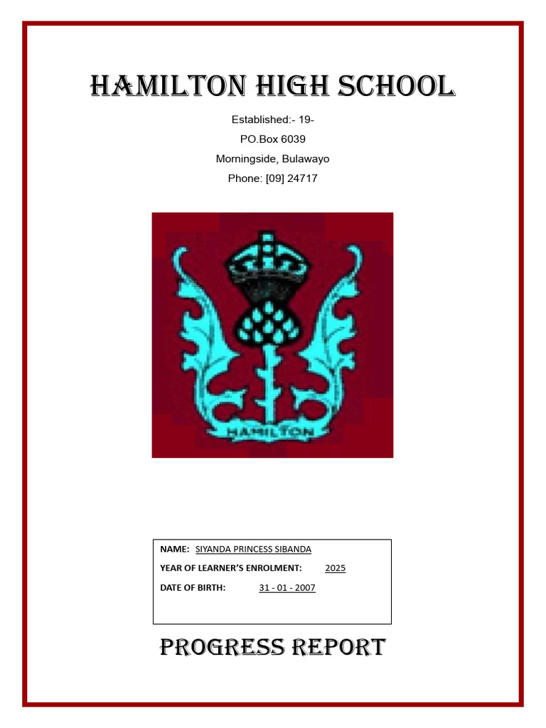 Hamilton High School 2 | PDF