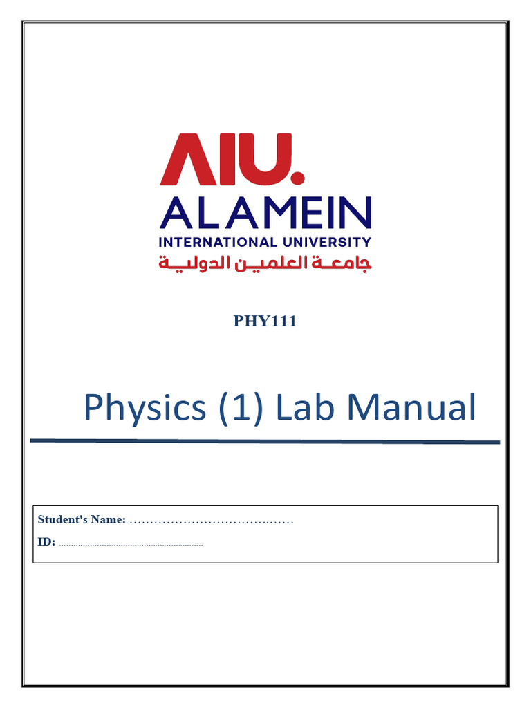 PHY111 Physics+%281%29++Lab+Manual | PDF | Heat | Young's Modulus