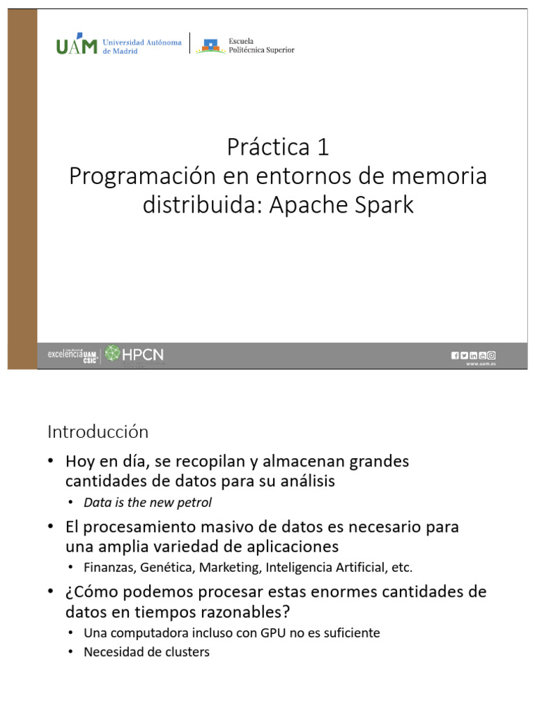 2.slides Pr1 Spark | PDF | Apache Spark | SQL