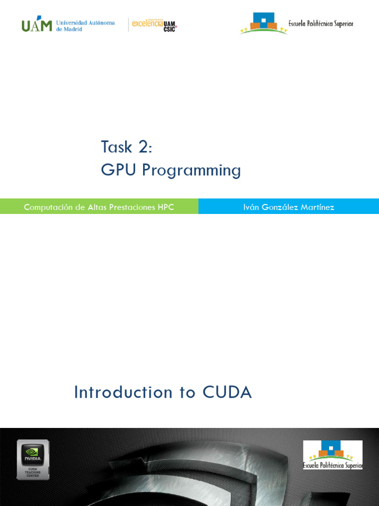 CUDA Programming for High Performance Computing | PDF | Thread ...