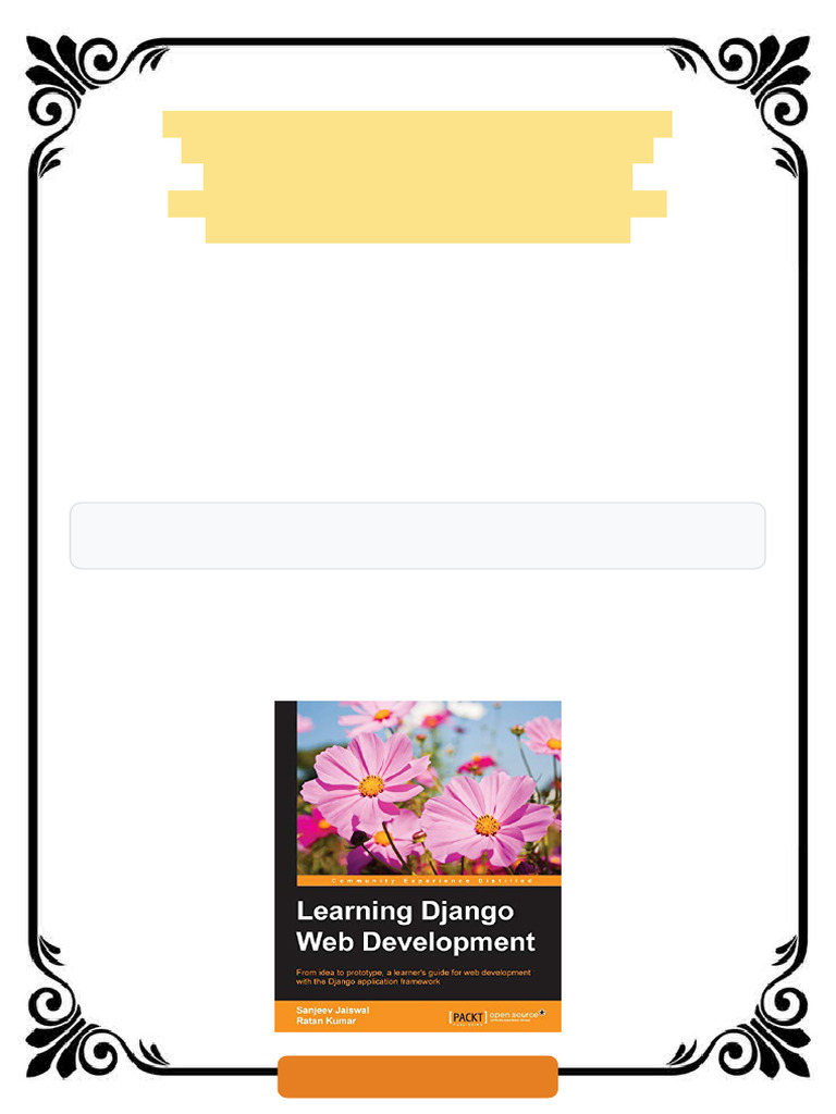 Learning Django Web Development From idea to prototype a learner s ...