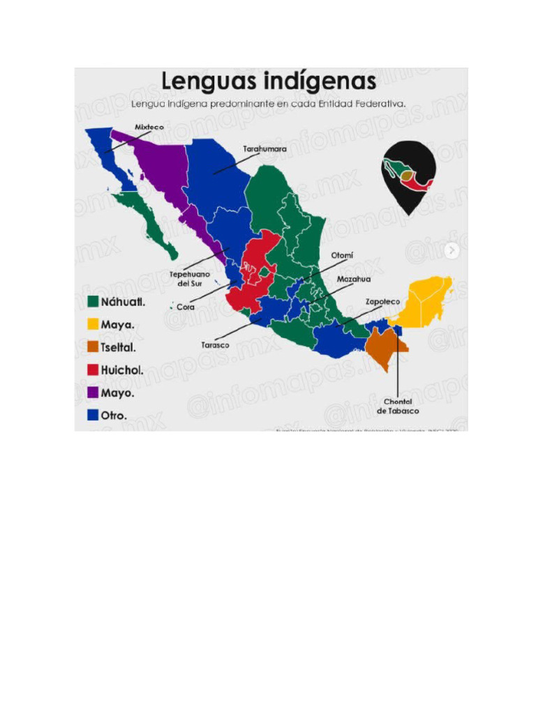 Mapa de Lenguas Indigenas de Mexico | PDF