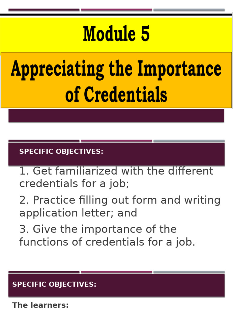 Job Application Credentials Guide | PDF | Résumé | Credential