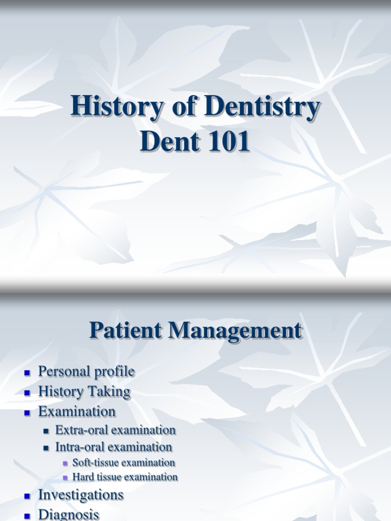 Introduction To Dentistry PDF Dentistry Pathology