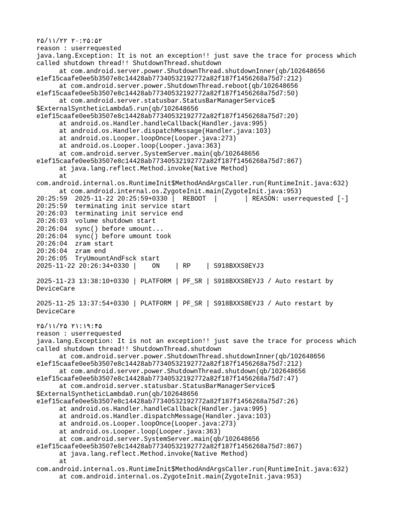 Power Off Reset Reason Backup | PDF | System Software | Operating ...