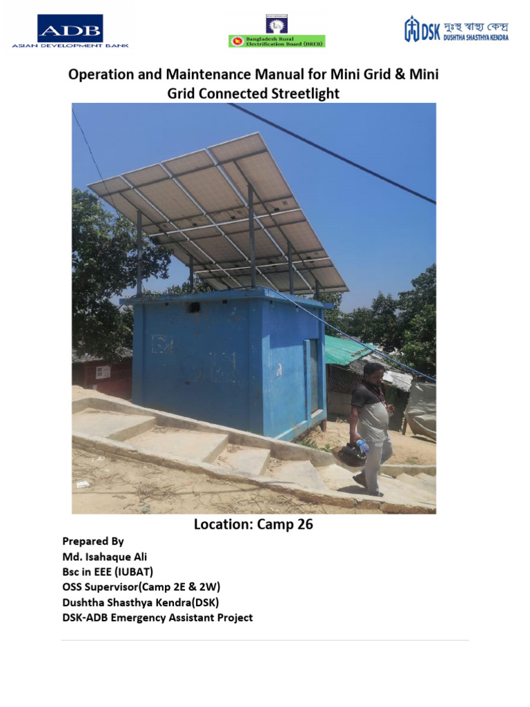 Mini Grid Connected Streetlight Manual | PDF | Direct Current ...