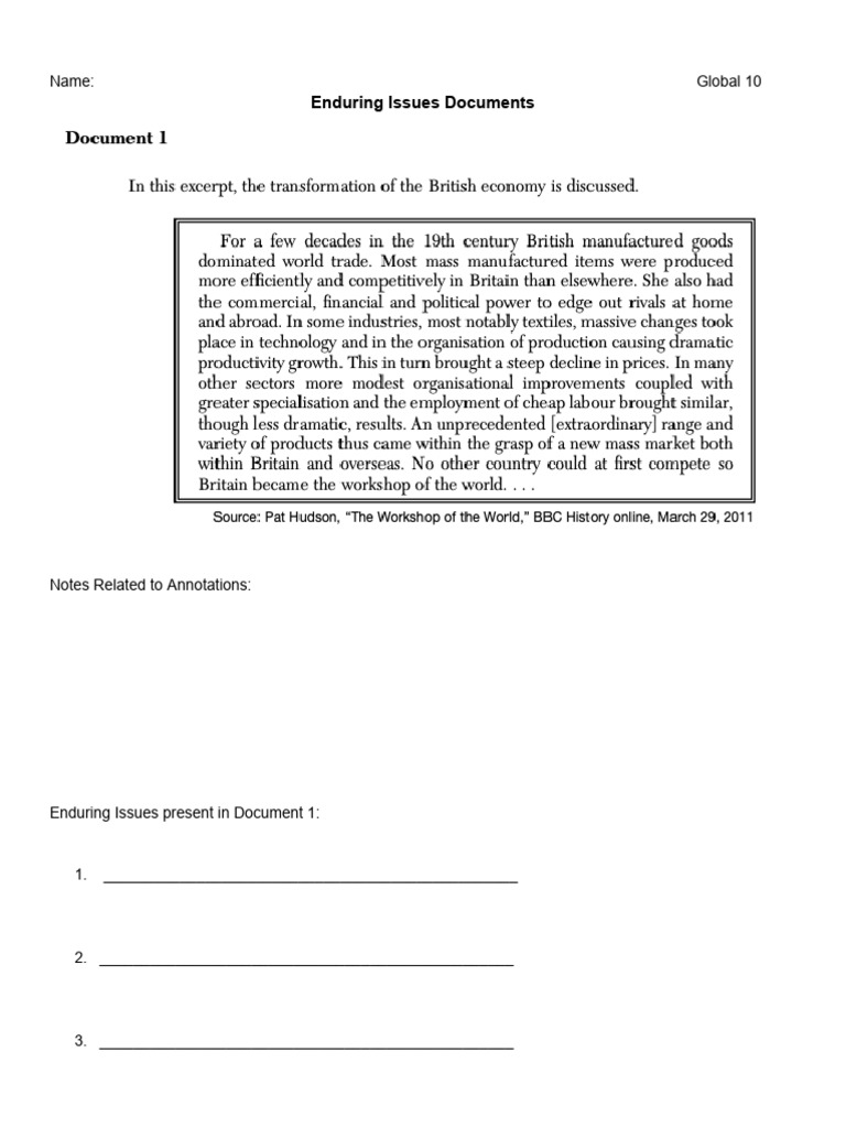 Amanna Mollik - Enduring Issues Docs | PDF