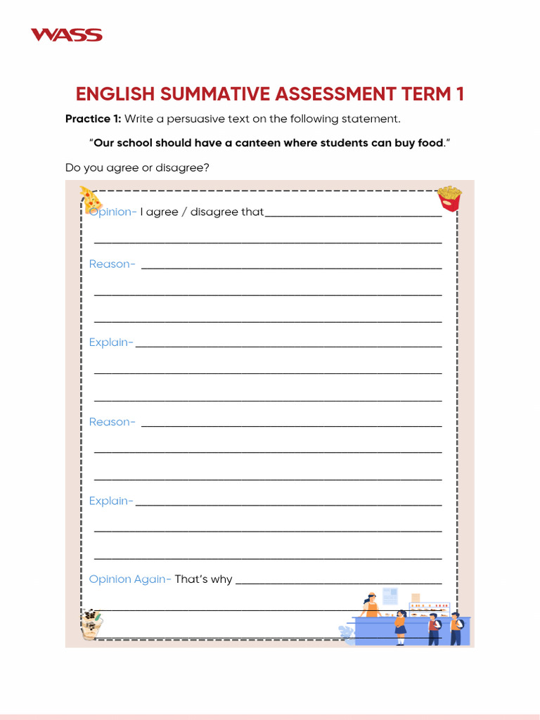 English Summative Assessment Revision | PDF