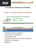 C.E.R. 2011.2 - Capítulo 1 - Introdução as Redes de Computadores