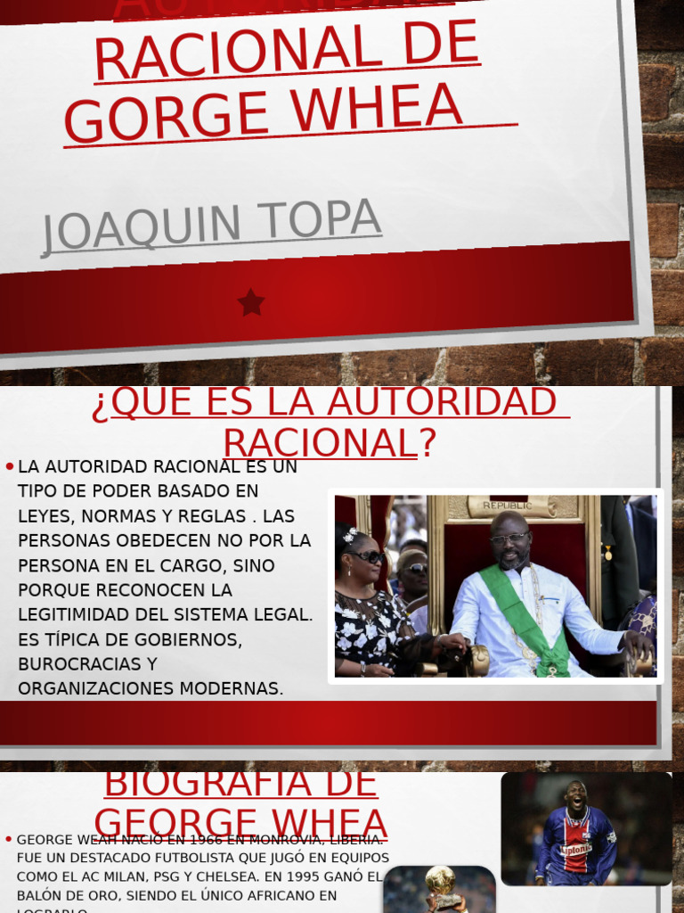 Autoridad Racional de Gorge Whea | PDF